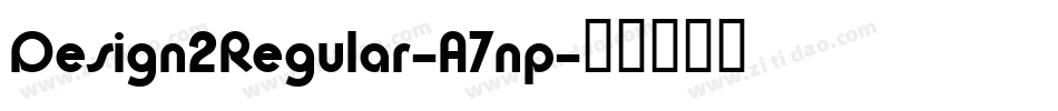 Design2Regular-A7np字体转换