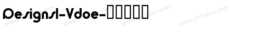 Designs1-Vdoe字体转换