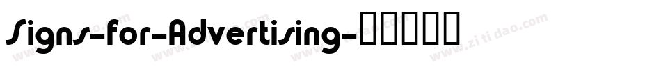 Signs-for-Advertising字体转换