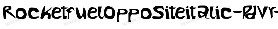 RocketfuelOppositeitalic-PdVr字体转换