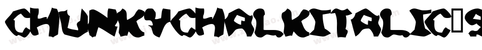 ChunkyChalkItalic-9x40字体转换