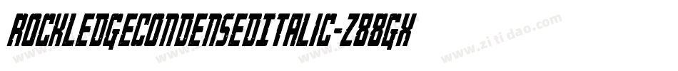 RockledgeCondensedItalic-z88gX字体转换