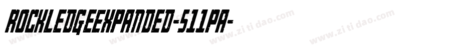 RockledgeExpanded-511Pa字体转换