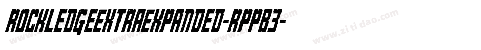 RockledgeExtraExpanded-RppB3字体转换 RockledgeExtraExpanded-RppB3字体转换