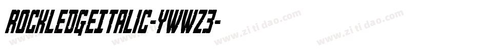 RockledgeItalic-ywwZ3字体转换