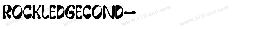 rockledgecond字体转换