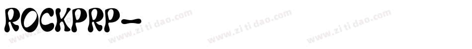 rockprp字体转换