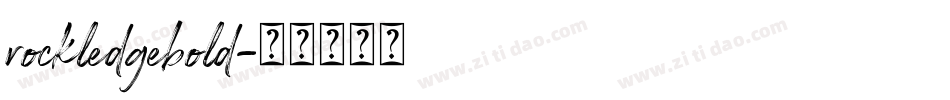 rockledgebold字体转换