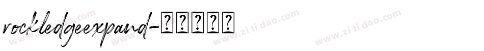 rockledgeexpand字体转换