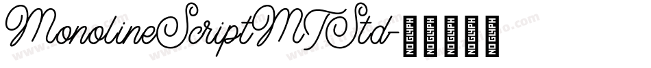 MonolineScriptMTStd字体转换
