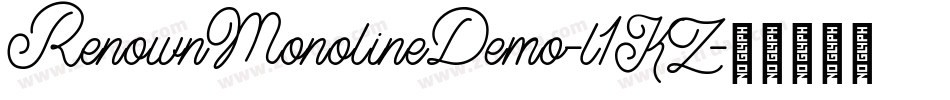 RenownMonolineDemo-l1KZ字体转换