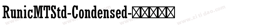 RunicMTStd-Condensed字体转换