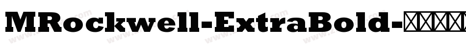 MRockwell-ExtraBold字体转换