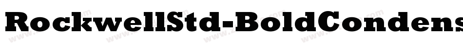 RockwellStd-BoldCondensed字体转换