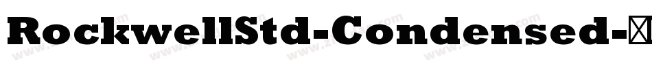 RockwellStd-Condensed字体转换