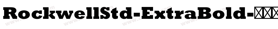 RockwellStd-ExtraBold字体转换