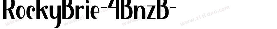 RockyBrie-4BnzB字体转换