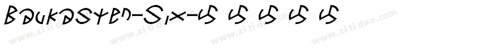 Baukasten-Six字体转换