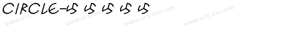 CIRCLE字体转换