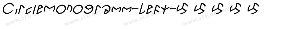 CircleMonogramm-Left字体转换