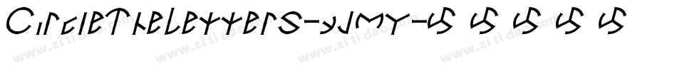 CircleTheLetters-yjMY字体转换