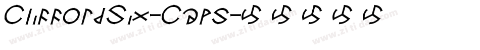 CliffordSix-Caps字体转换