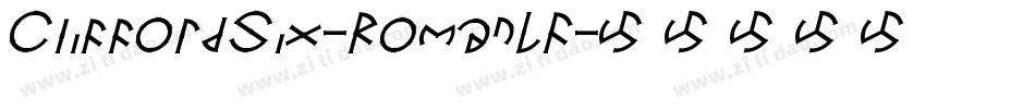 CliffordSix-RomanLF字体转换