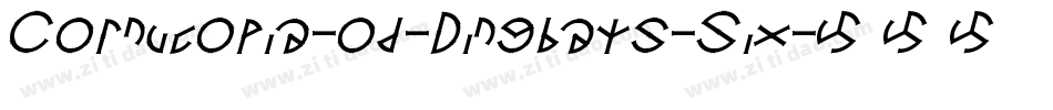 Cornucopia-od-Dingbats-Six字体转换