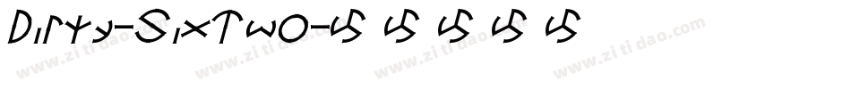 Dirty-SixTwo字体转换