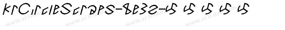 KrCircleScraps-8e3z字体转换