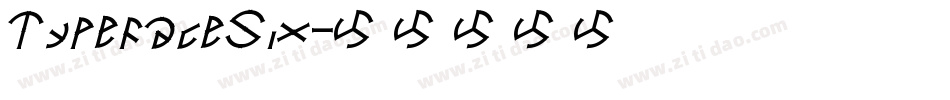 TypefaceSix字体转换