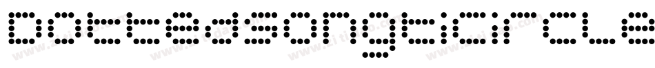 DottedSongtiCircleRegular字体转换