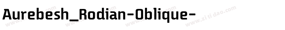 Aurebesh_Rodian-Oblique字体转换