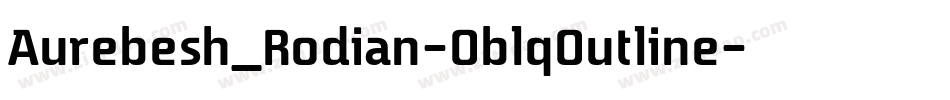 Aurebesh_Rodian-OblqOutline字体转换