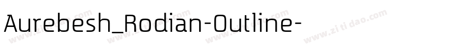 Aurebesh_Rodian-Outline字体转换