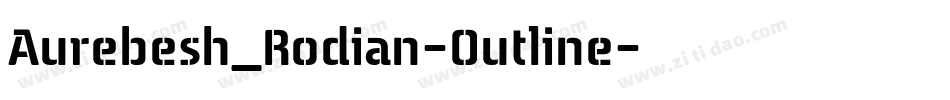 Aurebesh_Rodian-Outline字体转换