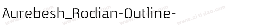 Aurebesh_Rodian-Outline字体转换