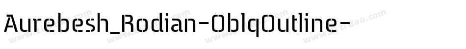 Aurebesh_Rodian-OblqOutline字体转换