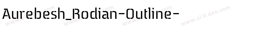 Aurebesh_Rodian-Outline字体转换
