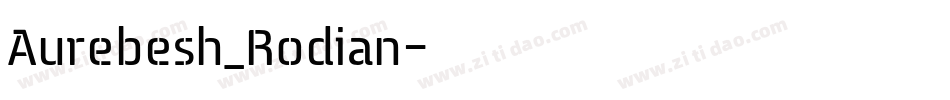 Aurebesh_Rodian字体转换