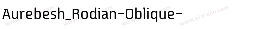 Aurebesh_Rodian-Oblique字体转换