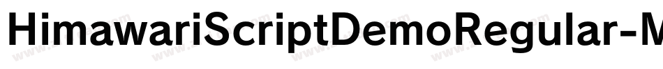 HimawariScriptDemoRegular-MVVle字体转换