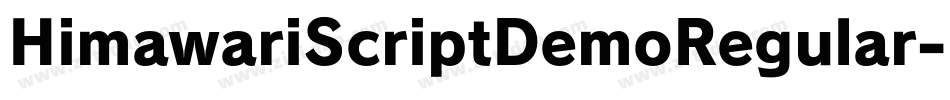 HimawariScriptDemoRegular-MVVle字体转换