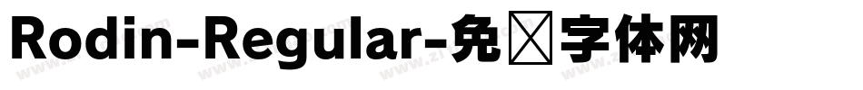 Rodin-Regular字体转换