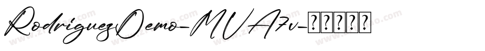 RodriguezDemo-MVA7v字体转换