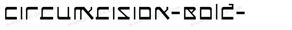 Circumcision-Bold字体转换