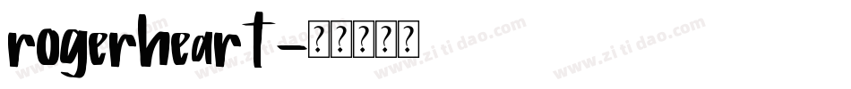 rogerheart字体转换