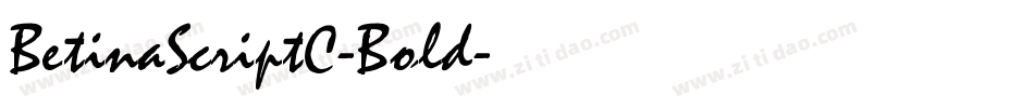BetinaScriptC-Bold字体转换