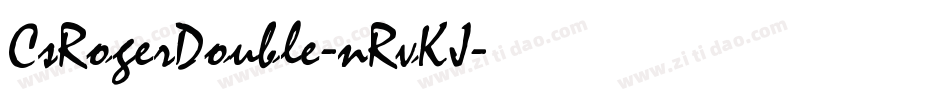 CsRogerDouble-nRvKJ字体转换