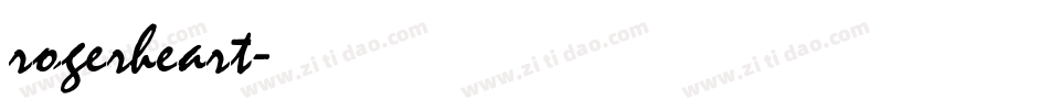 rogerheart字体转换